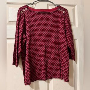 Women’s Croft and Barrow 3/4 sleeve shirt